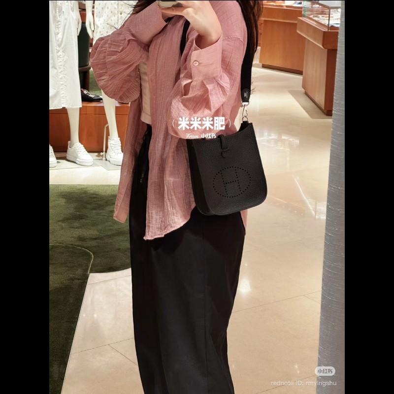 Hermes Evelyne Mini 黑色金扣 G刻-2