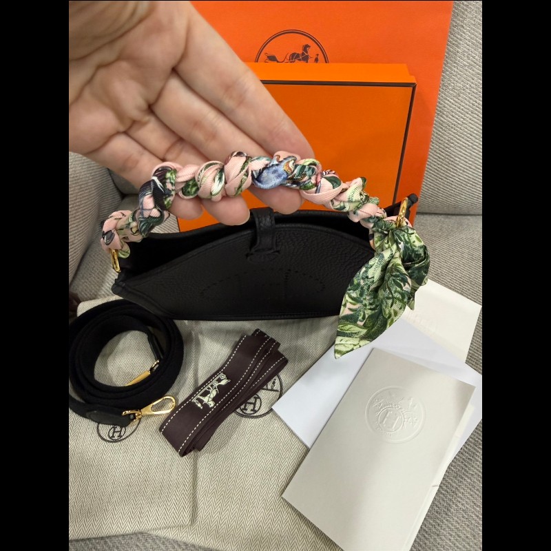 Hermes Evelyne Mini 黑色金扣 G刻-3