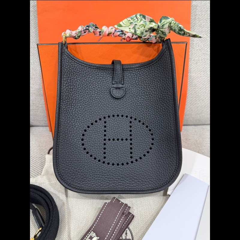 Hermes Evelyne Mini 黑色金扣 G刻-5