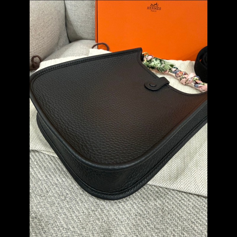 Hermes Evelyne Mini 黑色金扣 G刻-6
