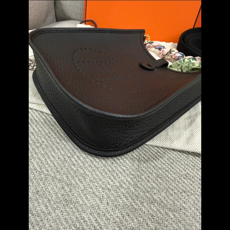 Hermes Evelyne Mini 黑色金扣 G刻-7