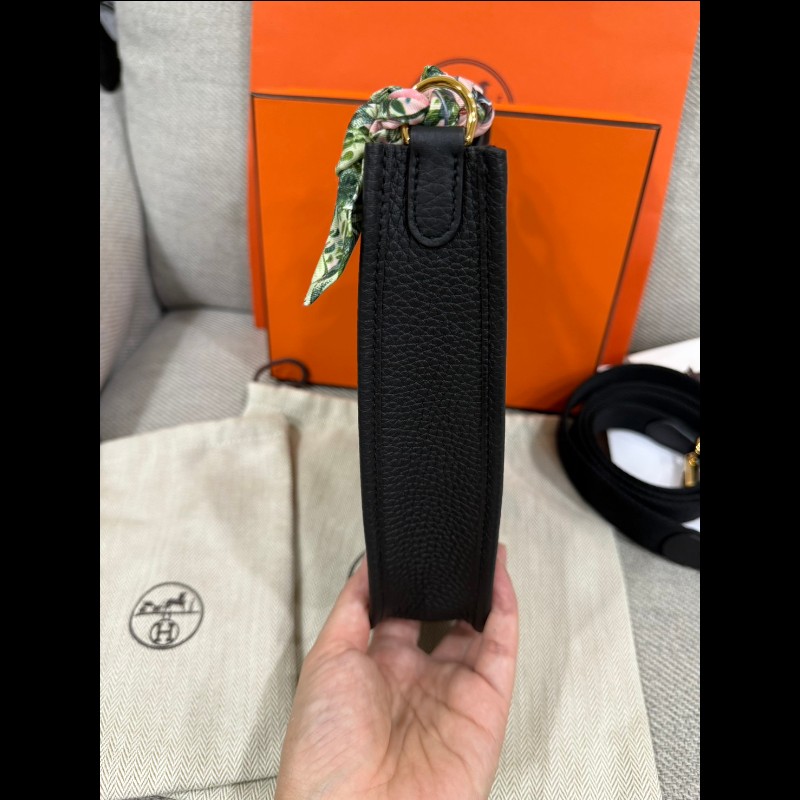 Hermes Evelyne Mini 黑色金扣 G刻-9