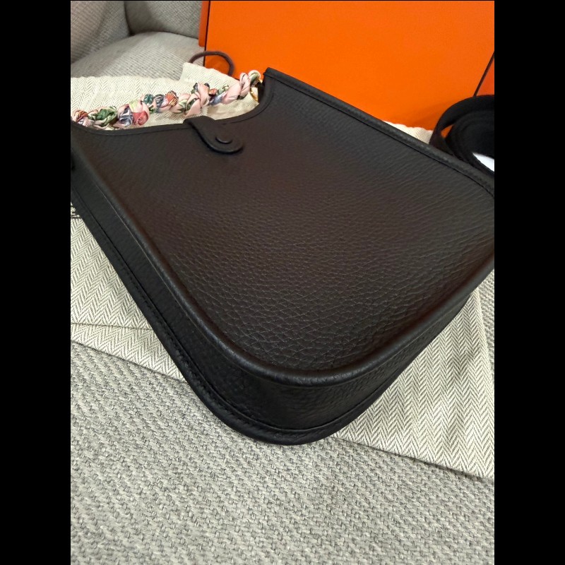Hermes Evelyne Mini 黑色金扣 G刻-12