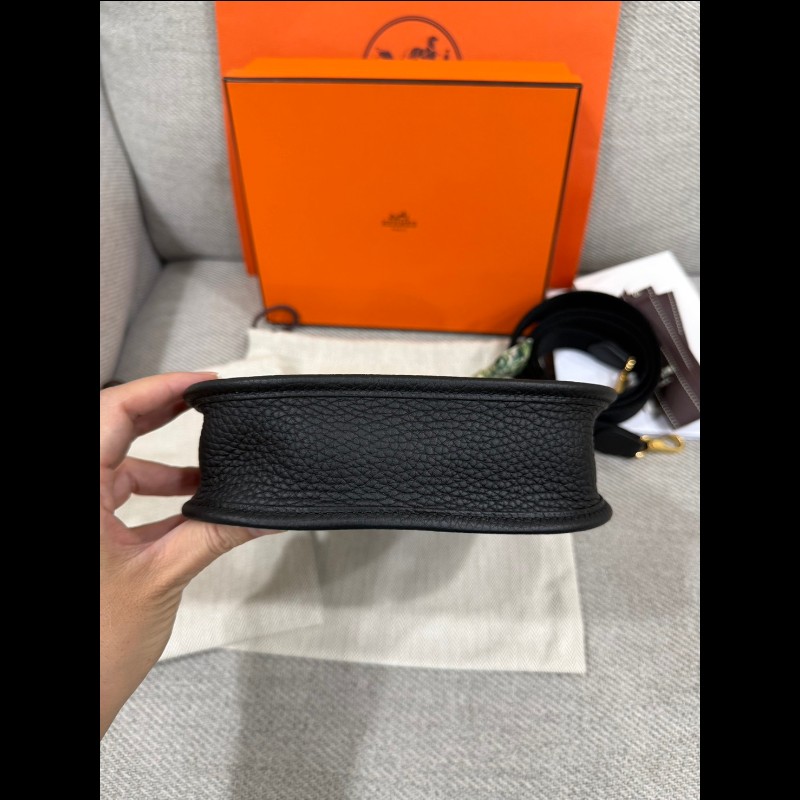 Hermes Evelyne Mini 黑色金扣 G刻-13