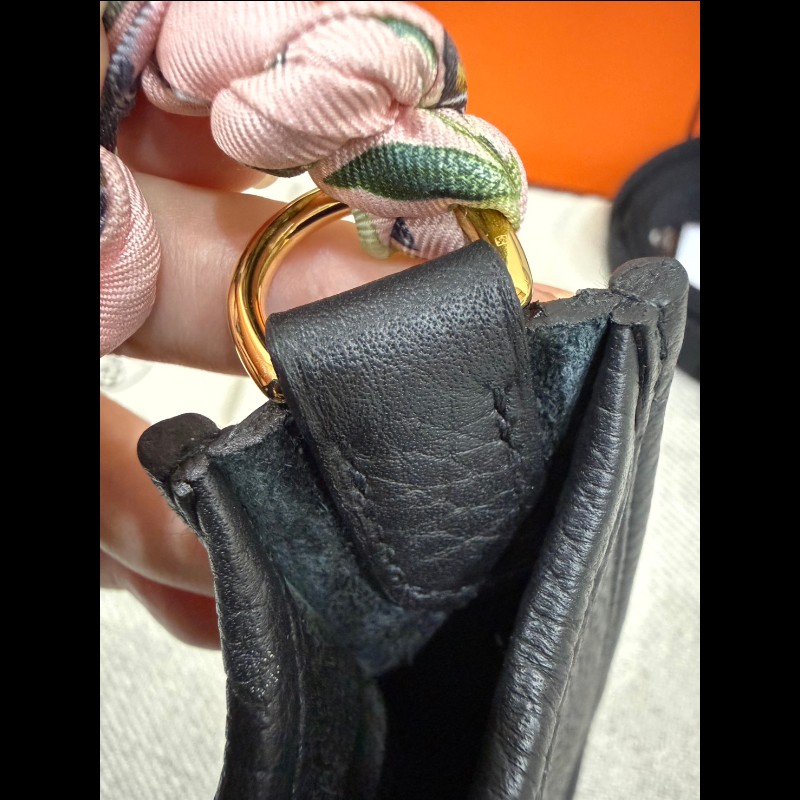 Hermes Evelyne Mini 黑色金扣 G刻-16