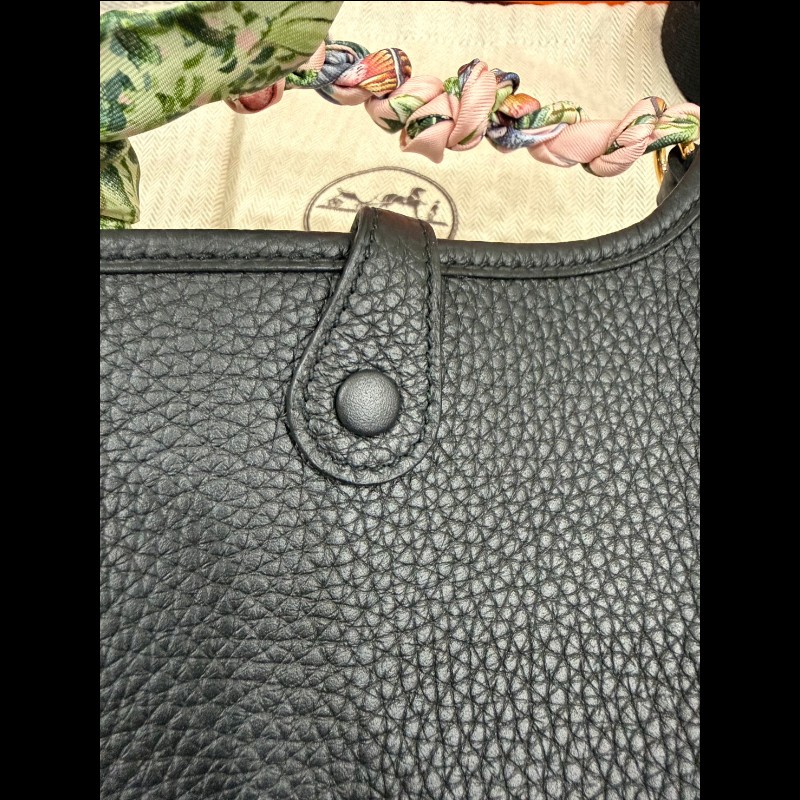 Hermes Evelyne Mini 黑色金扣 G刻-20