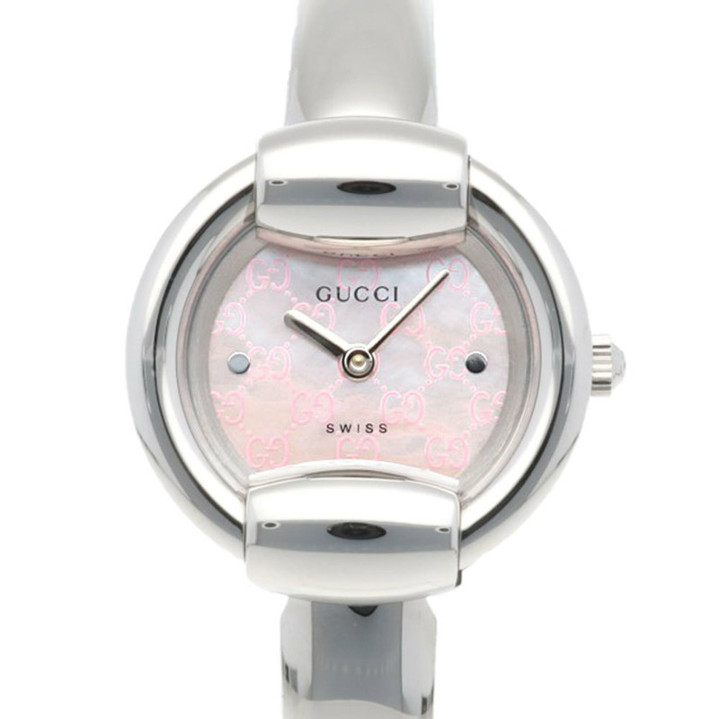 Gucci 手錶,不鏽鋼 YA014513 (1400L),石英,女士,GUCCI 粉紅色錶殼。-0