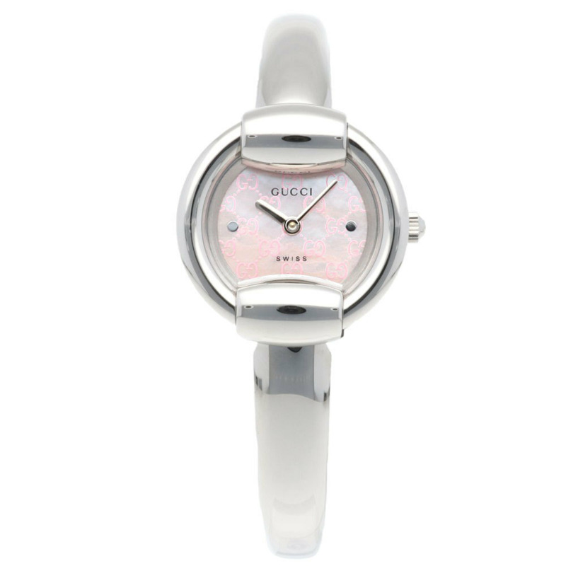 Gucci 手錶,不鏽鋼 YA014513 (1400L),石英,女士,GUCCI 粉紅色錶殼。-4