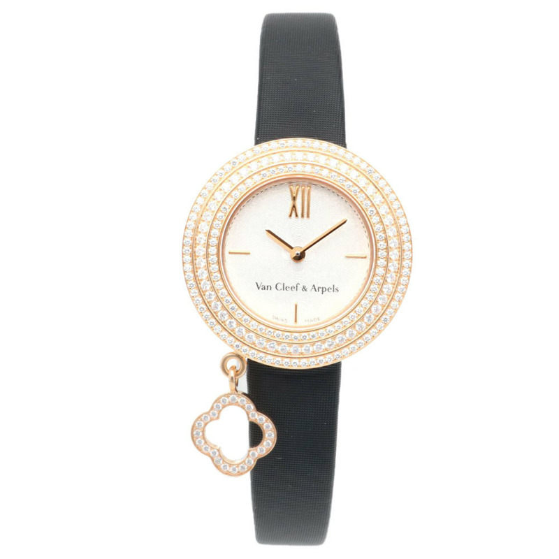 梵克雅寶 (Van Cleef & Arpels) Charm Mini 女士腕錶,18K 玫瑰金,石英機芯,型號 VCAR029700,鑲鑽錶圈-7