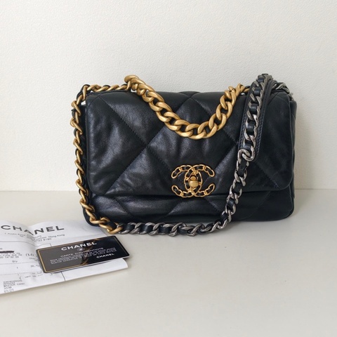 🌷有購證保卡款！Chanel 香奈兒 19bags 小號 金扣