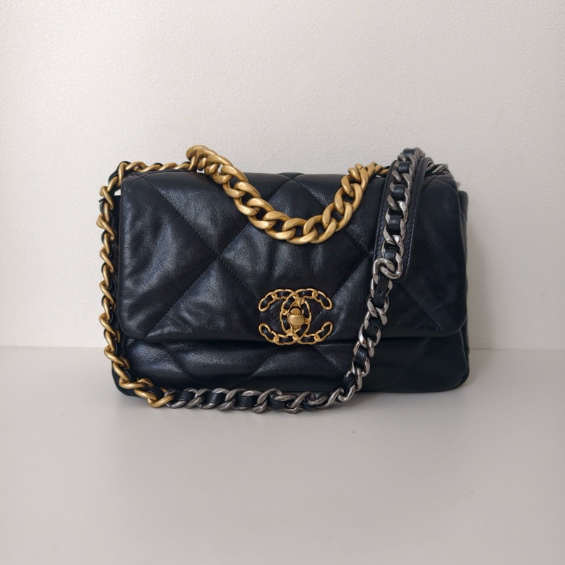 🌷有購證保卡款！Chanel 香奈兒 19bags 小號 金扣-1