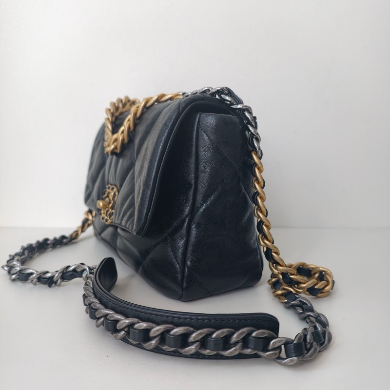 🌷有購證保卡款！Chanel 香奈兒 19bags 小號 金扣-2