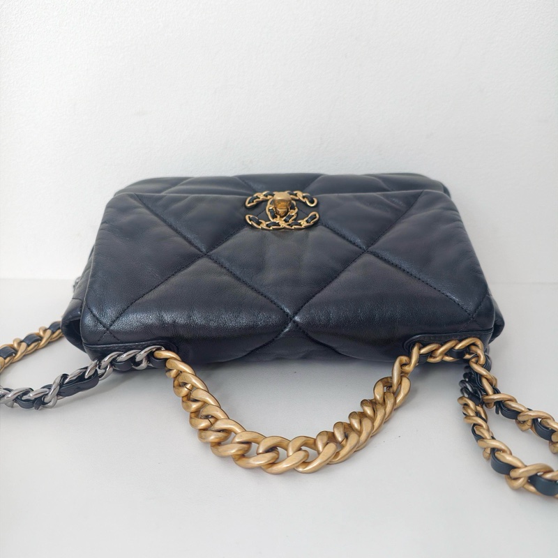 🌷有購證保卡款！Chanel 香奈兒 19bags 小號 金扣-6