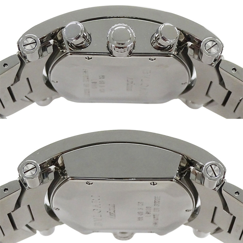 寶格麗 (Bulgari) 男士腕錶，品牌：Assioma 計時自動腕錶，不銹鋼 SS AA48SCH，銀色/黑色-2