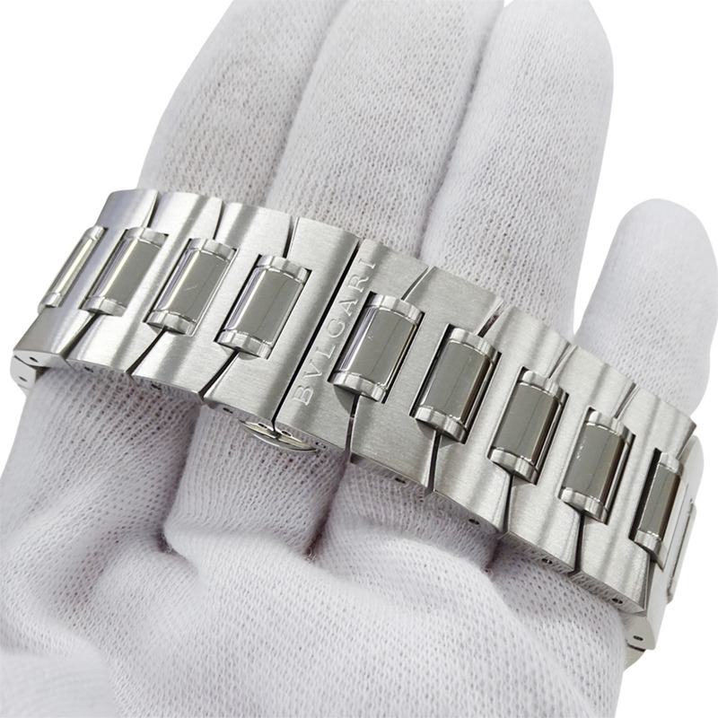 寶格麗 (Bulgari) 男士腕錶，品牌：Assioma 計時自動腕錶，不銹鋼 SS AA48SCH，銀色/黑色-4