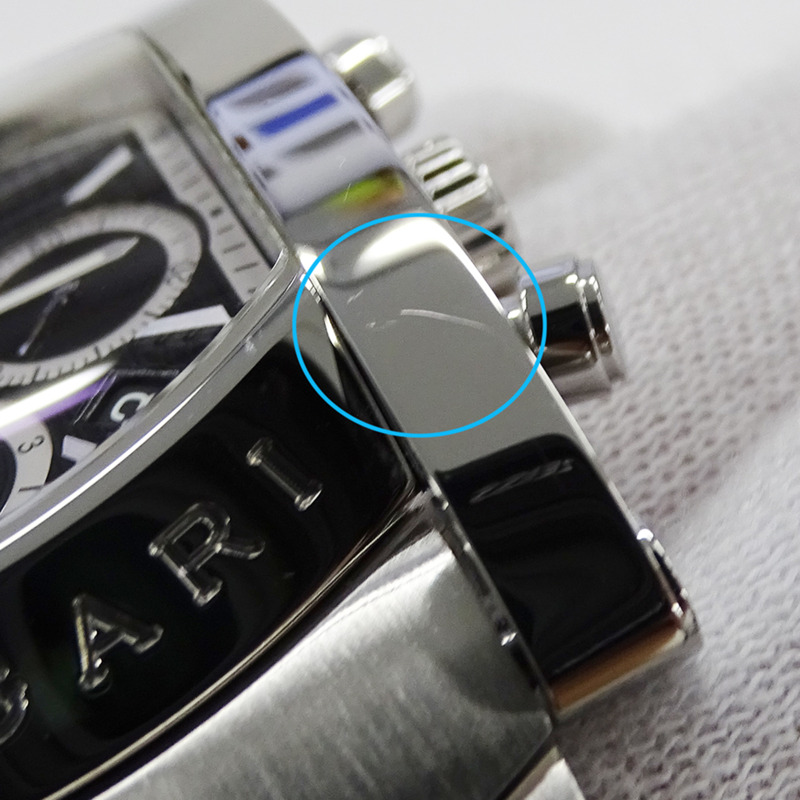 寶格麗 (Bulgari) 男士腕錶，品牌：Assioma 計時自動腕錶，不銹鋼 SS AA48SCH，銀色/黑色-5