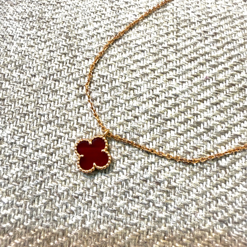 ❤️今年3月從台中遠百專櫃購買❤️mini紅玉髓單花🌸極新！！-2