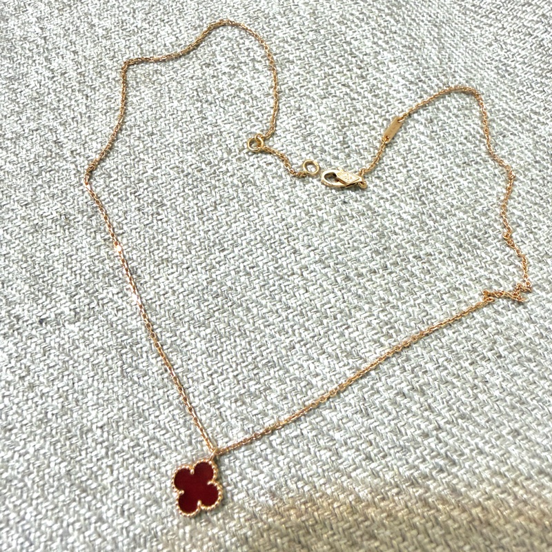 ❤️今年3月從台中遠百專櫃購買❤️mini紅玉髓單花🌸極新！！-3