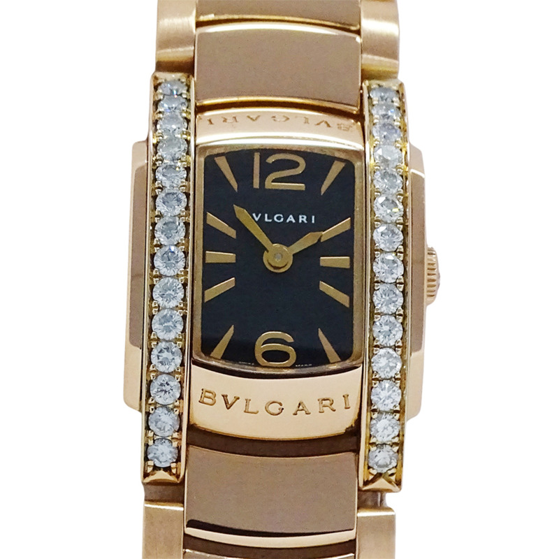 寶格麗 (Bulgari) 女士腕錶，品牌：Assioma，鑽石石英機芯，QZ，750PG 18K 玫瑰金，AAP26G-1