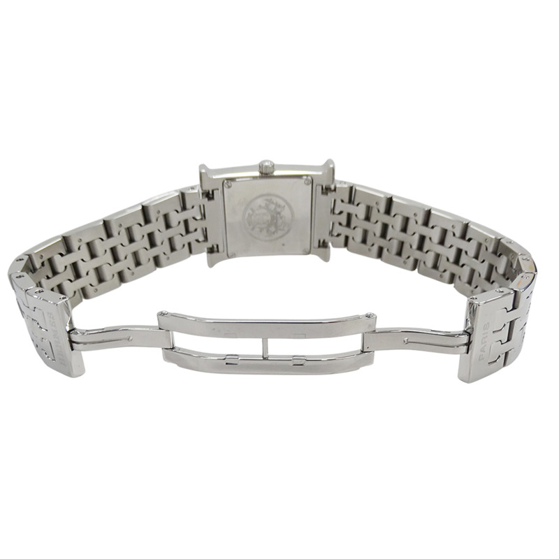 愛馬仕 (Hermes) 女士腕錶品牌 H-Watch 石英 QZ 不鏽鋼 SS HH1.210 銀色黑色-3