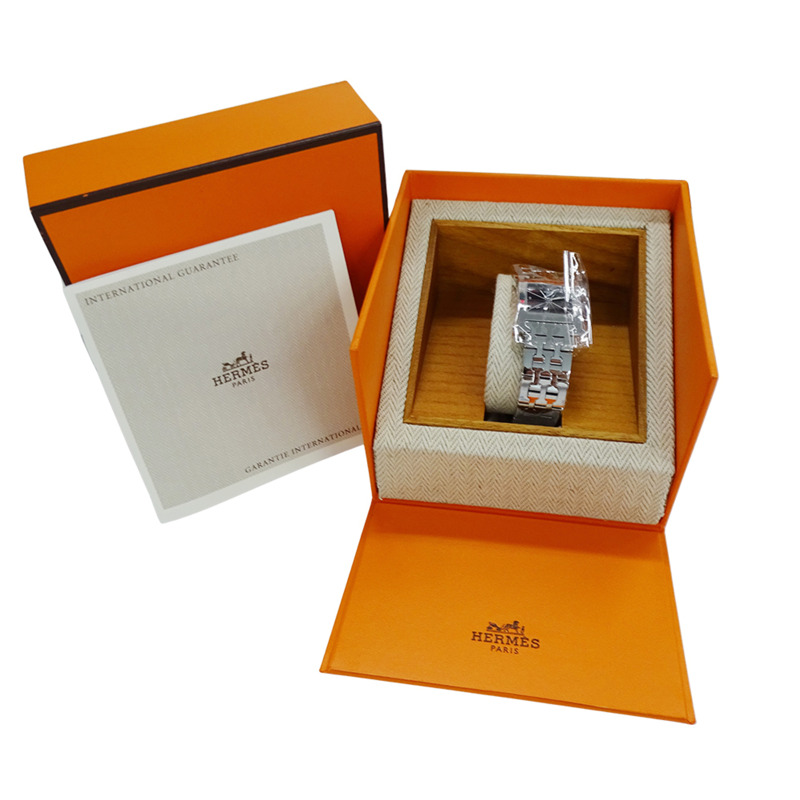 愛馬仕 (Hermes) 女士腕錶品牌 H-Watch 石英 QZ 不鏽鋼 SS HH1.210 銀色黑色-7