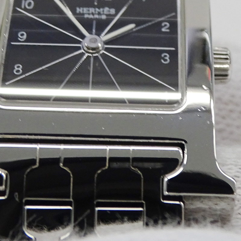 愛馬仕 (Hermes) 女士腕錶品牌 H-Watch 石英 QZ 不鏽鋼 SS HH1.210 銀色黑色-13