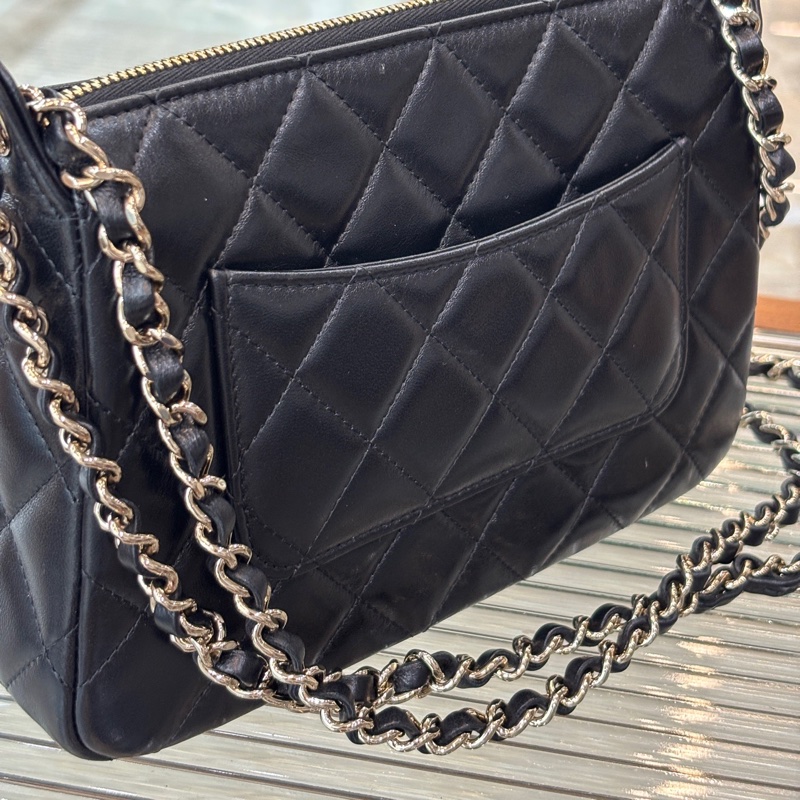 Chanel 香奈兒 25c黑金相機包小號-1