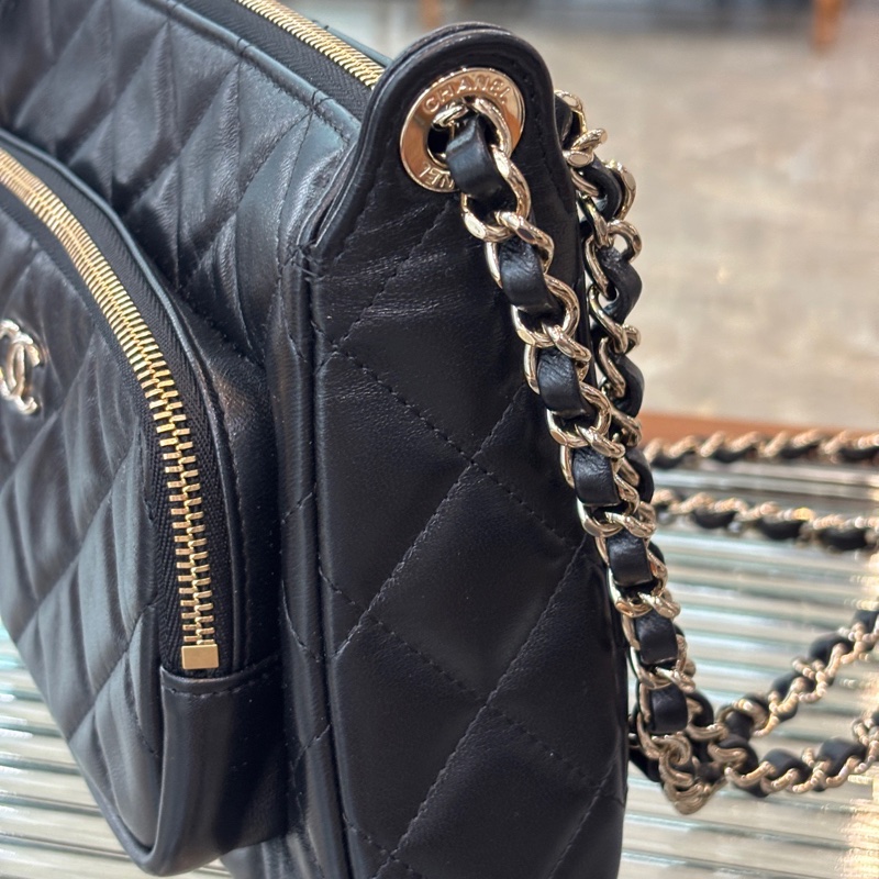 Chanel 香奈兒 25c黑金相機包小號-2