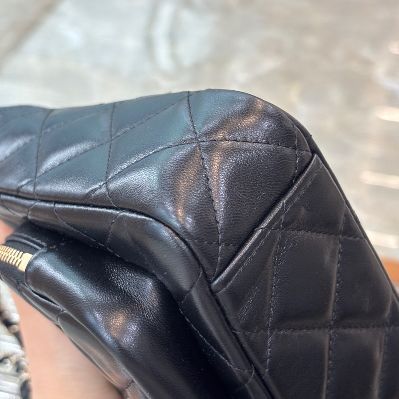 Chanel 香奈兒 25c黑金相機包小號-5