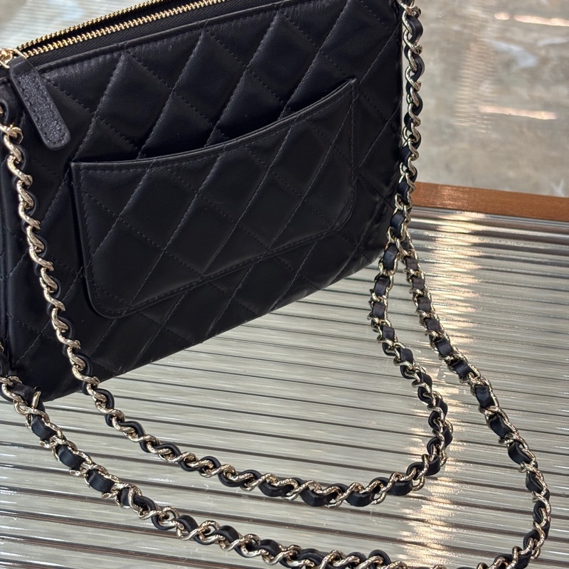 Chanel 香奈兒 25c黑金相機包小號-7