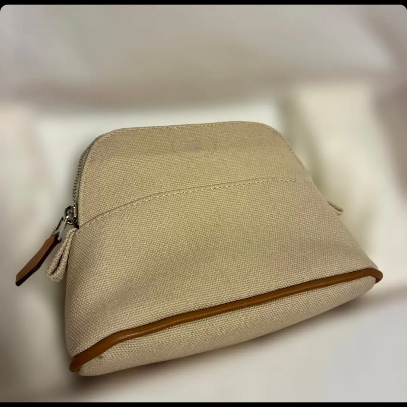 全新未使用 Hermes Bolide Mini 收納包 米色-9