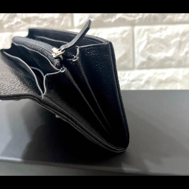 【極美品】CHANEL CF Matelassé 魚子醬牛皮 黑色 長夾|使用次數極少-10