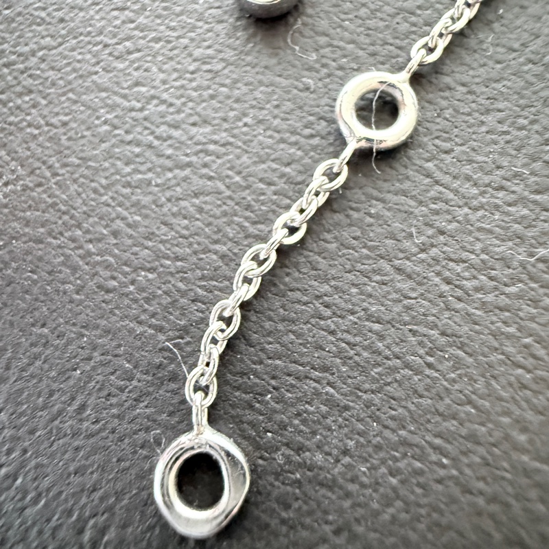 Hermes✨Diamond Chaine d'ancre Enchainee Pendant 滿鑽白金項鍊-10
