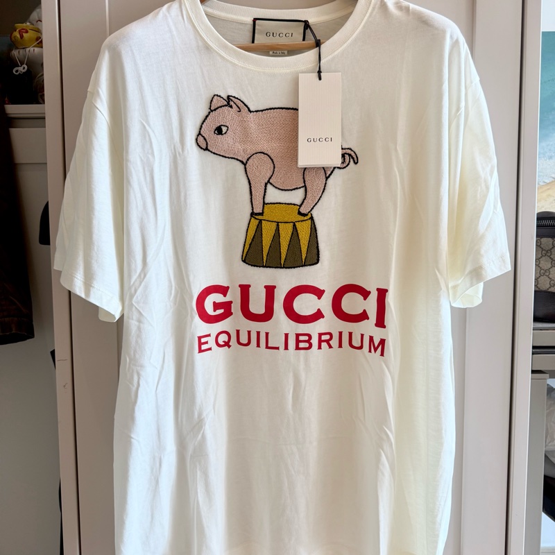 Gucci 👍🏻 刺繡豬豬🐽 100%Real正貨-0