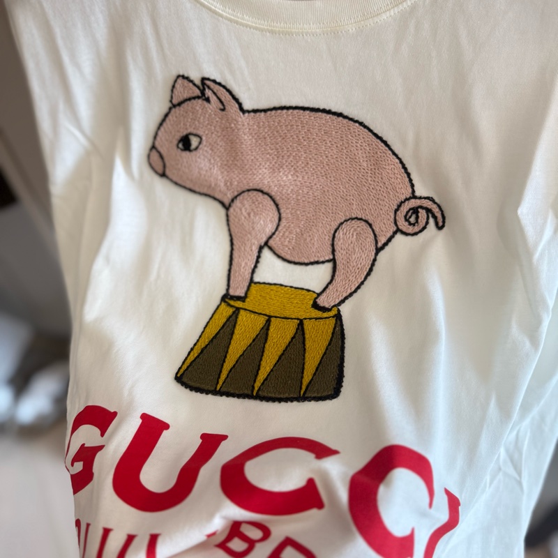 Gucci 👍🏻 刺繡豬豬🐽 100%Real正貨-2