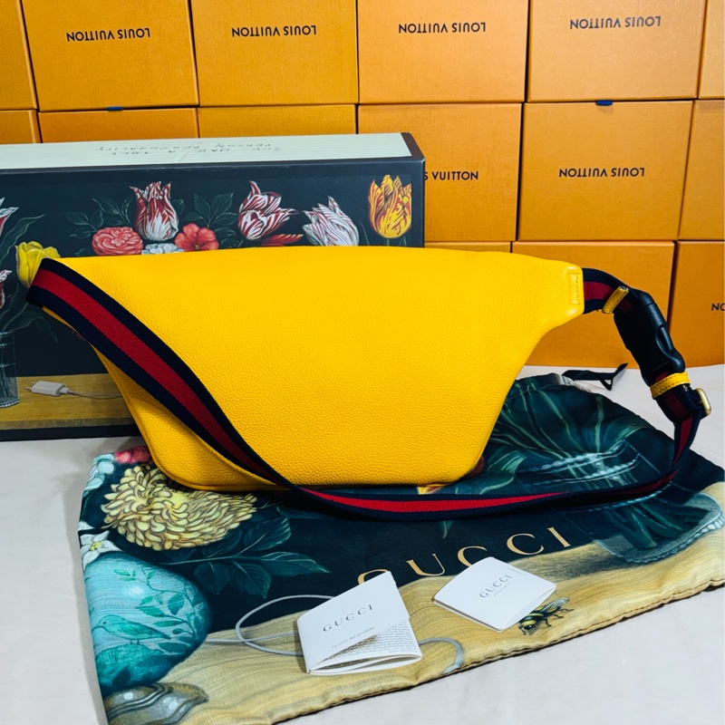‼️全台唯一 全新全配 Gucci 古馳 CocoCapitán聯名款 黃大腰包 胸包-3