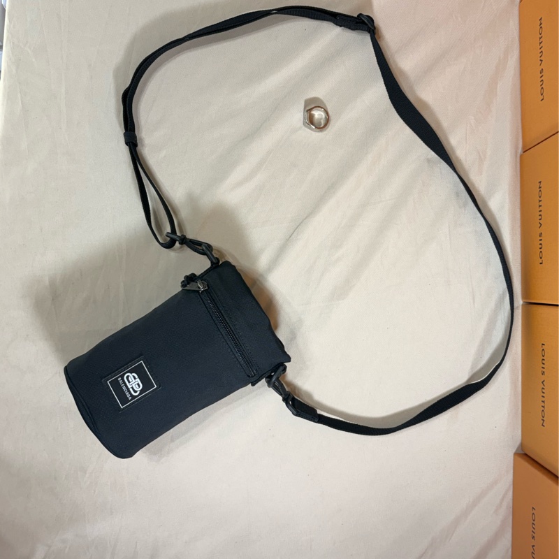 🎁驚喜入手 近新閒置 巴黎世家 Balenciaga 黑雙B大logo 小圓筒包-2