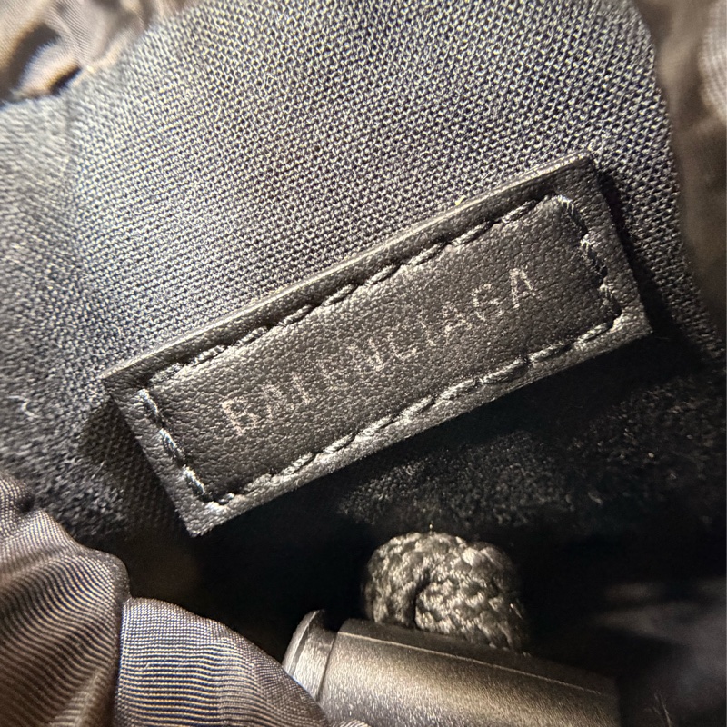 🎁驚喜入手 近新閒置 巴黎世家 Balenciaga 黑雙B大logo 小圓筒包-7