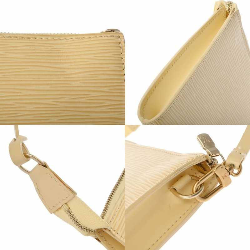 路易威登 Louis Vuitton Epi Pochette Accessoires Vanilla M5294A 女士皮革配件包 A 級二手 Ginzo-9