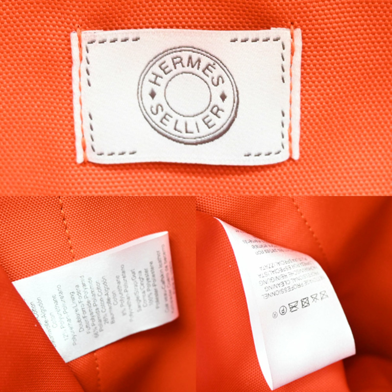 愛馬仕 (Hermes) Sac de Pansage Groom 男女通用雙肩包/日用背包,帆布材質,海軍藍-7