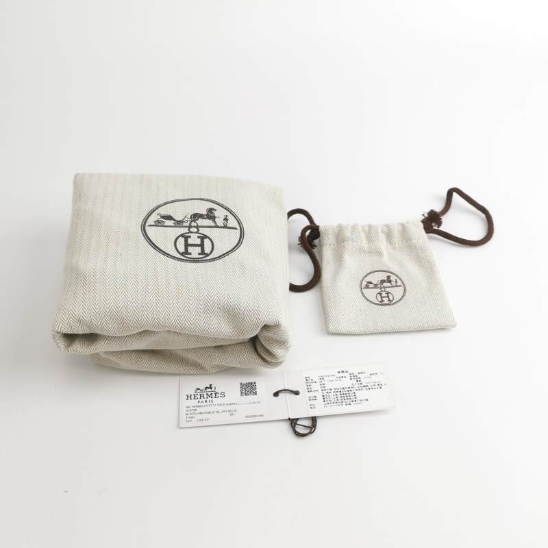 Hermes Herbag31馬鞍釘鎖扣斜挎包單肩包Hunter牛皮帆布銀扣彩色0G馬鞍紅Z刻-8