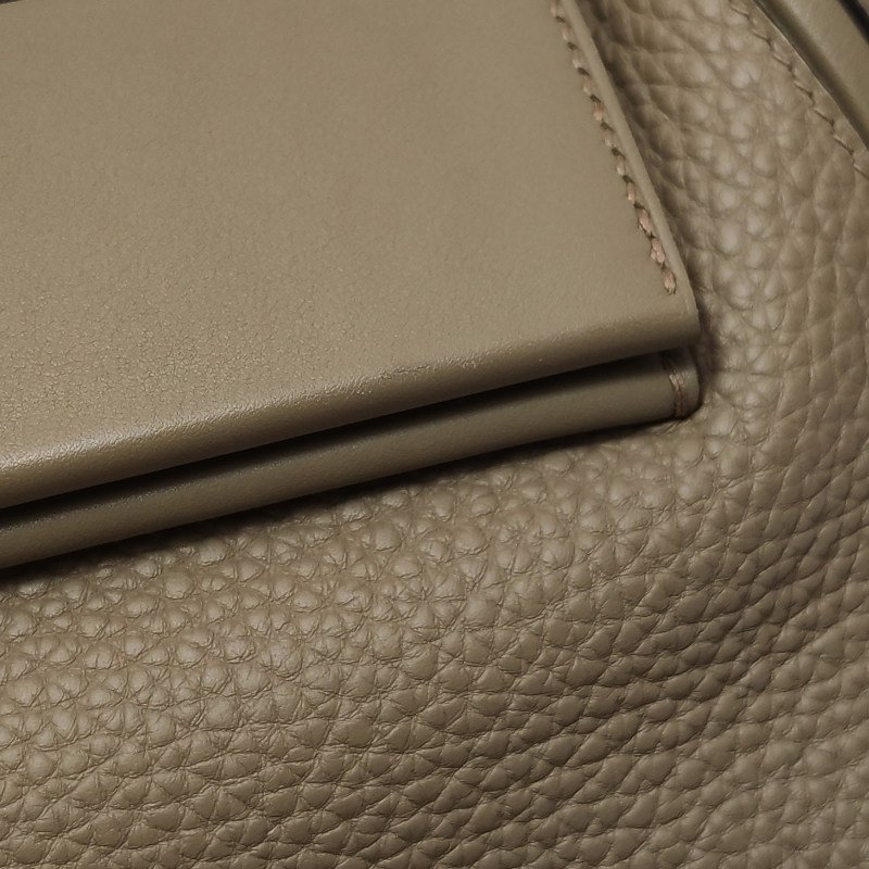 Hermes 24/2429旋扣手提單肩包Swift牛皮Togo牛皮香檳金扣8Q瑪爾法米色W刻-12