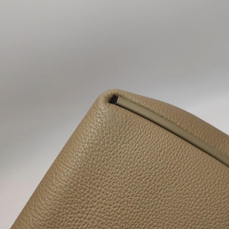 Hermes 24/2429旋扣手提單肩包Swift牛皮Togo牛皮香檳金扣8Q瑪爾法米色W刻-16