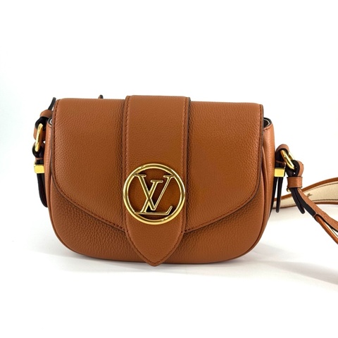Louis Vuitton路易威登Pont9 soft小號 焦糖色斜挎包 芯片款 芯片消磁底長21cm