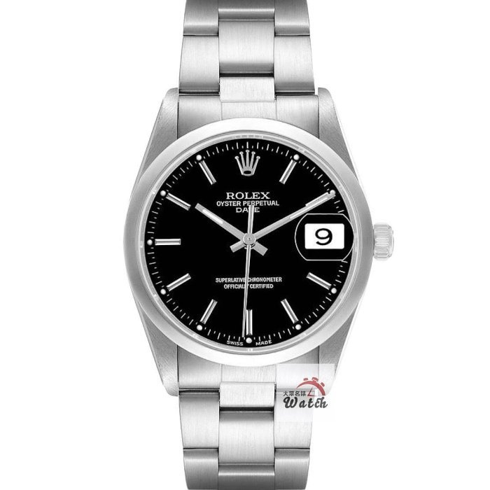 【大眾名錶】ROLEX勞力士 15200 OP蠔式恆動 平光圈 黑色T柱面盤 錶徑34mm 大眾名錶G285-0
