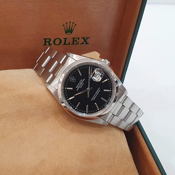 【大眾名錶】ROLEX勞力士 15200 OP蠔式恆動 平光圈 黑色T柱面盤 錶徑34mm 大眾名錶G285-2
