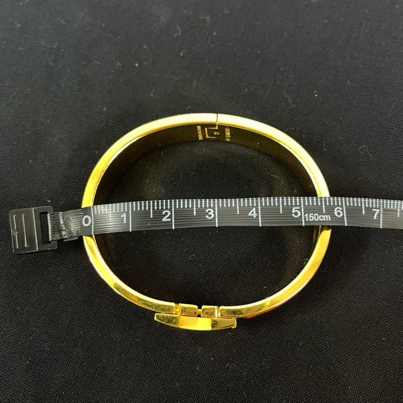 Hermès 愛馬仕經典 H橙色琺瑯手鐲-7