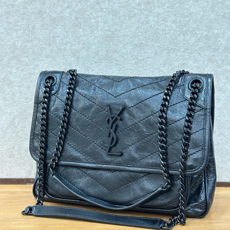 ysl 聖羅蘭 niki中號so black-0