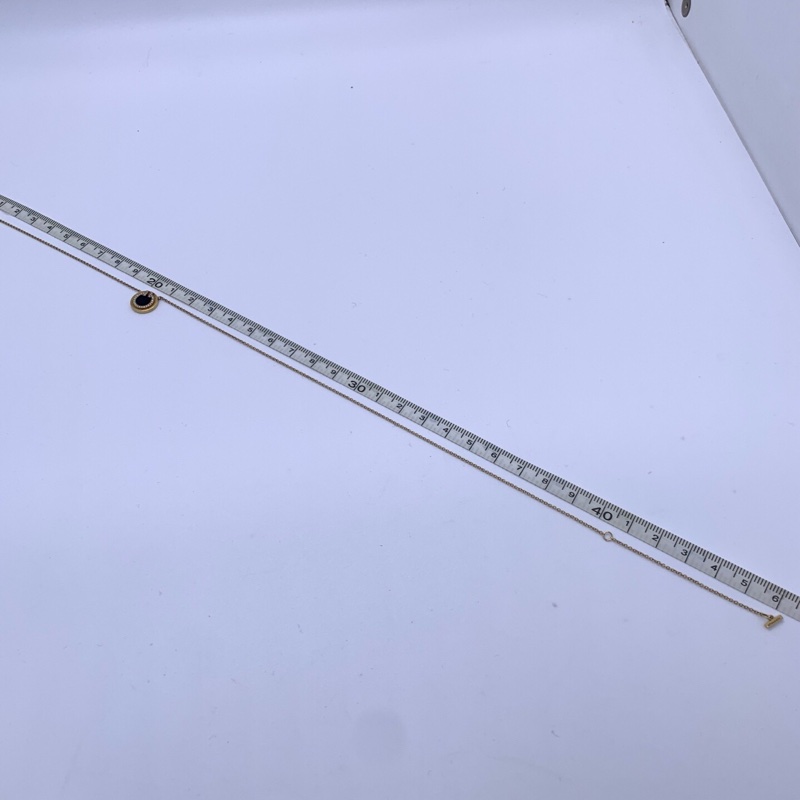 Tiffany 蒂芙尼T系列黑瑪瑙圓餅手鍊，18K黃金材質，經典T字母設計，黑色瑪瑙圓盤，鑲鑽點綴，無附件-3