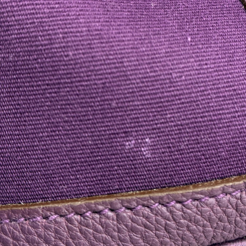 紫色 帆布 Negonda 牛皮 Garden Party 36 手提包 □O刻 銀扣【HERMES 愛馬仕】 H046900CK-10
